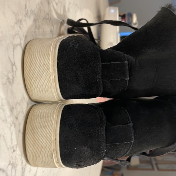 UGG Suede High Top Sneakers Shearling Size 8 - Picture 11 of 12